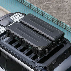 กล่องเก็บสัมภาระบนหลังคารถยนต์แบบโรโตโมลด์ 88 ลิตร ดีไซน์สปอร์ต สำหรับกิจกรรมกลางแจ้ง  พร้อมแร็คเก็บของท้ายรถ  กระเป๋าเก็บสัมภาระ  สำหรับรถยนต์ออดี้ - Product Image 6