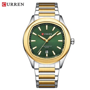 CURREN 8474 Montre à quartz tendance pour hommes avec bracelet en acier Mouvement <span class=keywords><strong>Seiko</strong></span> style business étanche à calendrier simple - Product Image 2