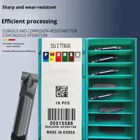 Insertos TaeguTec TDC2 3 4 5 para Herramientas de Torneado TT9030 9080 TT7220 Cortadores de Ranurado TDJ/TDT para Diversas Aplicaciones