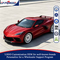 Jantes forgées monobloc CF Custom OZ Racing Rally 18-22 pouces blanc brillant 5x120 neuves pour Chevrolet Corvette Z06 C8