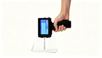 Imprimante QR portable à encre blanche avec mise à jour automatique de la date pour surfaces chaudes