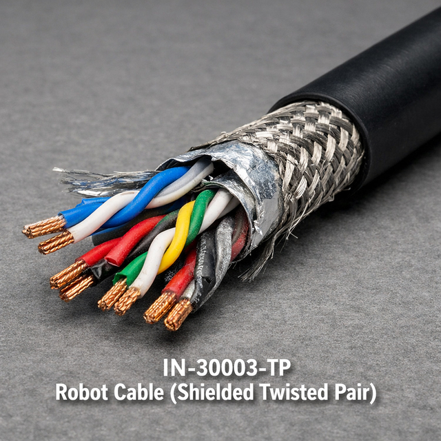 High Flex Twisted Pair Robot Cable for Drag Chain With Overall Shield PUR Jacket for Industrial Ethernet Communication