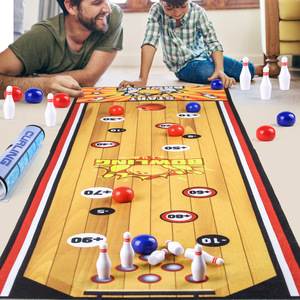 Juego de Mesa Multideportivo para Niños - Golf/<span class=keywords><strong>Bowling</strong></span>/Fútbol Curling, Juego Competitivo para 2 Jugadores, Juguete para Interiores/Exteriores - Product Image 3