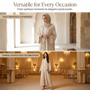 เสื้อคลุมตัวนอกขอบลูกไม้สีงาช้างแบบเปิดด้านหน้าเพื่อการสวมใส่แบบซ้อนทับที่นุ่มนวลและเป็นกลาง - Product Image 4