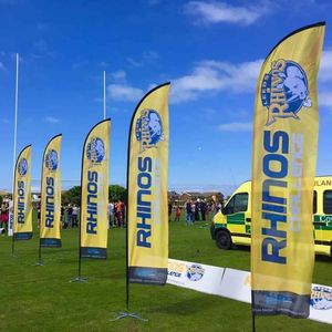 Bendera Bulu DD Gaya Terbang dari Aluminium untuk Luar Ruangan, Bendera Pantai dan Tiang Bendera dengan Cetak Kustom untuk Promosi Iklan dan Spanduk Perayaan - Product Image 4