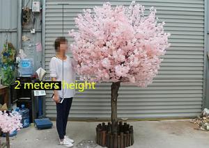 Arbre artificiel en fleurs de cerisier rose multi-tailles en plastique, décorations faites à la main durables pour mariage, Noël, Nouvel An, Saint-Valentin - Product Image 5