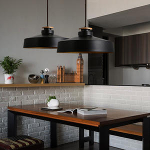 Lámpara colgante E27 de metal negro de diseño creativo simple y moderno comedor cafetería cocina isla candelabros luces colgantes - Product Image 5