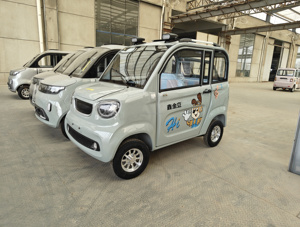 รถยนต์ไฟฟ้าขนาดเล็ก JRICH 3000W มอเตอร์ 4 ล้อ ตัวถังปิด สำหรับผู้โดยสาร พร้อมไฟ LED รุ่นใหม่สำหรับยุโรป - Product Image 4