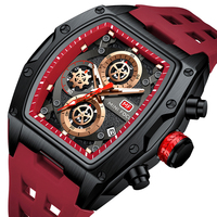 Jam Tangan Mini Focus MF0473G Baru Mewah Fashion Sport Quartz Tahan Air Jarum Bercahaya Kronograf untuk Pria