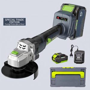 Amoladora angular de iones de litio transfronteriza, amoladora eléctrica recargable sin escobillas, máquina multifuncional para cortar y pulir madera - Product Image 2