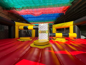 EASYFUN Plateforme tournante <span class=keywords><strong>gonflable</strong></span> Wipeout à double bras, machine de balayage pour parcours d'obstacles, adultes et enfants, 1 à 8 utilisateurs, pour la <span class=keywords><strong>location</strong></span> - Product Image 3