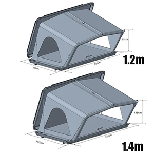 <span class=keywords><strong>Tente</strong></span> de toit rigide pour 2 personnes, 120 cm, avec poteaux en aluminium, pour camping en plein air sur véhicule, remorque ou <span class=keywords><strong>pick</strong></span>-<span class=keywords><strong>up</strong></span> - Product Image 5