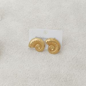 ज्यामितीय इयररिंग्स थोक स्टेनलेस स्टील गहने लकड़ी के गहने लकड़ी के सोने की सलियां फैशनेबल महिलाओं 18k सोना हाइपोएलर्जेनिक - Product Image 4