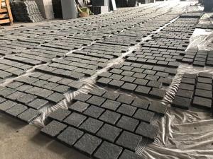 Basalto nero per spacco naturale pavimentazione in pietra del cubo - Product Image 3