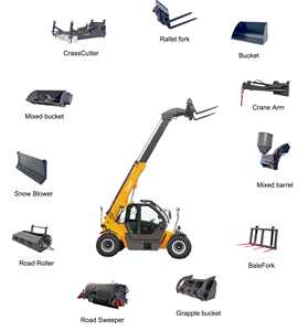 Çin Malı CE Sertifikalı Topsende Teleskopik Forklift 4 Ton 10m Kaldırma Yüksekliği Destek Ayağı ile - Product Image 4