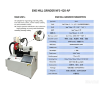 Affûteur de couteaux automatique, affûteur de couteaux automatique de qualité industrielle pour machine-outil CNC, affûtage de lames droites et précision