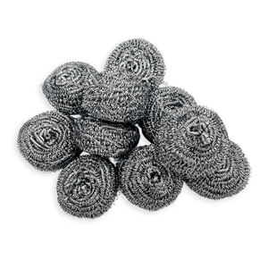 Estropajo <span class=keywords><strong>de</strong></span> Lana <span class=keywords><strong>de</strong></span> Acero - Bola <span class=keywords><strong>de</strong></span> Alambre Metálico <span class=keywords><strong>de</strong></span> Alta Resistencia, Elimina Alimentos Quemados y Óxido, Resistente a Ollas y Sartenes, Duradero - Product Image 4