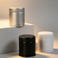 Boîtes en fer cylindriques de qualité alimentaire pour emballage de bougies, idéales pour la vente en gros de poudre de matcha
