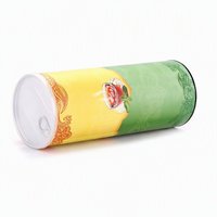 Op maat bedrukte papieren theebus met makkelijk openbaar deksel en plastic bovenkap, groothandel, kraftpapier, fabrieksprijs, OEM, ODM