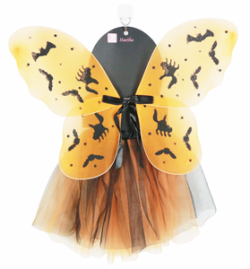 Conjunto de Disfraz de Fantasma Atractivo para Niños con Alas de Animal y Falda Tutú de Tul para Fiestas Temáticas de Halloween, Hecho a Mano por Cos-haolan - Product Image 6