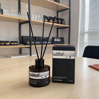 Difusor de Aromas de Vidrio Ámbar de 120 ml, OEM ODM, Aromaterapia, Aceite Esencial Perfumado, Fragancia Duradera para el Hogar, Dormitorio, Oficina, Decoración