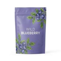 Sachets refermables personnalisés en gros avec fermeture éclair, haute résistance à l'humidité, en PET/ALOX/PE, pour myrtilles séchées