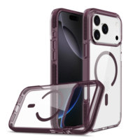Coque magnétique transparente antichute 3M anti-rayures en TPE TPU pour iPhone 18 Pro Max, compatible également avec l'iPhone 17
