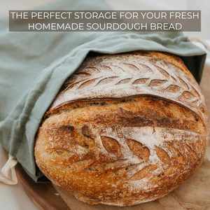 Sac à pain en lin de qualité alimentaire et couverture de levage pour pain au levain fait maison, sac de transport réutilisable pour pain, sacs à pain personnalisés - Product Image 3