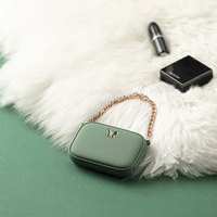 Batterie externe chauffante rapide et élégante en forme de sac à main 5000-10000mAh avec sorties Type-C/USB pour filles
