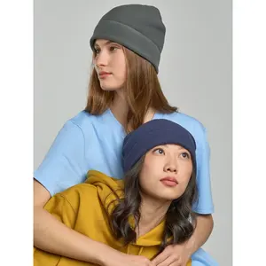 Gorro Birk de lana reciclada, merchandising sostenible - Product Image 2