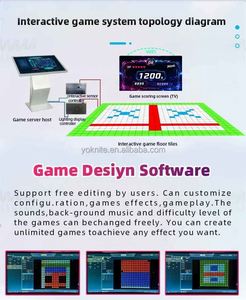 Panneau de sol interactif à LED RVB pour jeux, avec logiciel, vente en gros - Product Image 6