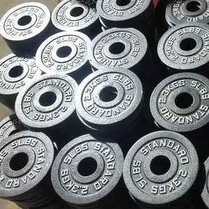 Barbell Plate With Iron Clad Barbell Plate With Large Hole Barbell Plate With Special Diameter Of 5CM For Weight-liftin