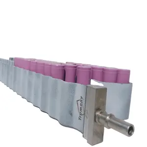 Fabricante de troca de calor da bateria, tubo de resfriamento de micro canal de alumínio extrusor para células cilíndricas de 18650