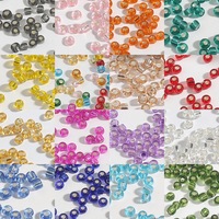 Perles Miyuki Rocailles rondes 8/0, 3 mm, en verre soufflé cristal, 21 couleurs, effet argent illusion, certifiées par un tiers, paquet de 10g
