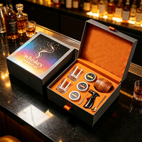 Kit de fumage pour cocktails et whisky en bois personnalisé, accessoires de barman, ensemble d'outils de bar pour fumer les cocktails à l'ancienne