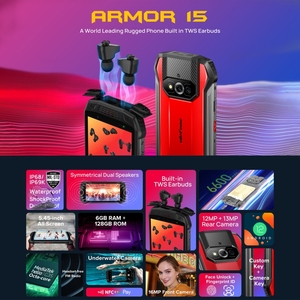 Điện Thoại Di Động Phiên Bản Toàn Cầu Ulefone Power Armor 15 Điện Thoại Di Động 6GB + 128GB Điện Thoại Gồ Ghề Android 12 5.45 Inch - Product Image 4
