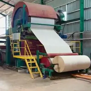 Planta de maquinaria de reciclaje de papel usado Línea de producción de papel tisú completamente automática