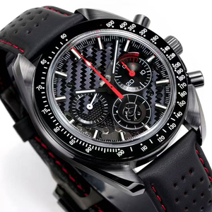 Reloj Mecánico de Lujo para Hombre, Diseño de Esqueleto con Esfera de Panal, Cronógrafo, Taquímetro, Caja de Cerámica, Correa de Cuero Negra, 2026 - Product Image 2
