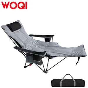 WOQI abnehmbarer Fuß campings tuhl mit Kopfstütze und tragbarem verstellbarem Klappstuhl für Erwachsene