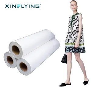 XinFlying 30g 100g Papel De Transferência De Calor para Impressoras Inkjet Impressão Personalizada Camisetas Atacado 95% Taxa De Transferência Disponível A3 Rolos