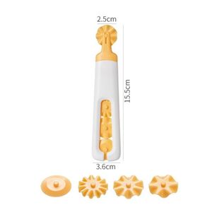 Cortador de Pastelería 4 en 1 y Rodillo para Masa, Cortador Decorativo de Masa y Rueda para Pizza, para Repostería, Cocina, Regalos Promocionales - Product Image 3