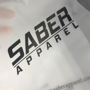 Hot bán bán buôn Chất lượng cao tùy chỉnh thiết kế logo in nhựa dây kéo Frosted quần áo bao bì túi - Product Image 2