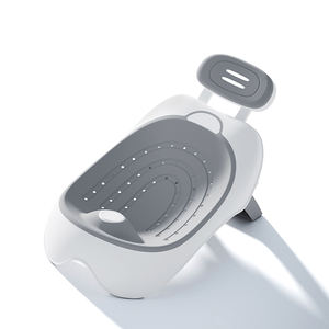 Siège de bain pliable pour bébé avec thermomètre, pour nouveau-né et enfant de 6 à 12 mois - Product Image 1