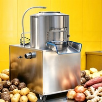 Industriële automatische kleine aardappel schilmachine voor fruit & groenten, roestvrij staal, hoge capaciteit