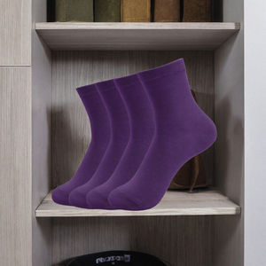 Chaussettes courtes pour hommes, respirantes, rayées, en mélange de coton tricoté, pour affaires et décontractées, pour l'automne et le printemps, personnalisables, avec revers sportif - Product Image 3