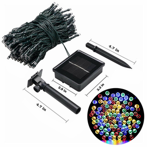 Đèn Dây <span class=keywords><strong>LED</strong></span> 100 Chạy Bằng Năng Lượng Mặt Trời, Đèn Trang Trí Tiệc Cưới, Sân Vườn Ngoài Trời <span class=keywords><strong>RGB</strong></span> 8 Màu, Chống Nước - Product Image 3