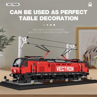 Reobrix 66019 Ensemble de train à rails DIY de 1889 pièces, blocs de construction en plastique ABS, modèle de jouet, thème fantastique science-fiction, jouet éducatif
