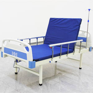 Fabricante al por mayor Manual de alta calidad Individual 1 cama médica camas de hospital <span class=keywords><strong>2</strong></span> manivela cama de hospital médico para el paciente - Product Image 1