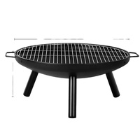 Perapian Logam Corten Berkualitas Tinggi Harga Terjangkau Tebal 2mm Kayu Bakar Luar Ruangan Portabel Haoyang HYCFP562 Diameter 60-150cm