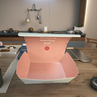 Boîtes à pizza à emporter personnalisées en kraft recyclé, grand format, résistantes à la graisse, fournisseur direct d'usine SP3426